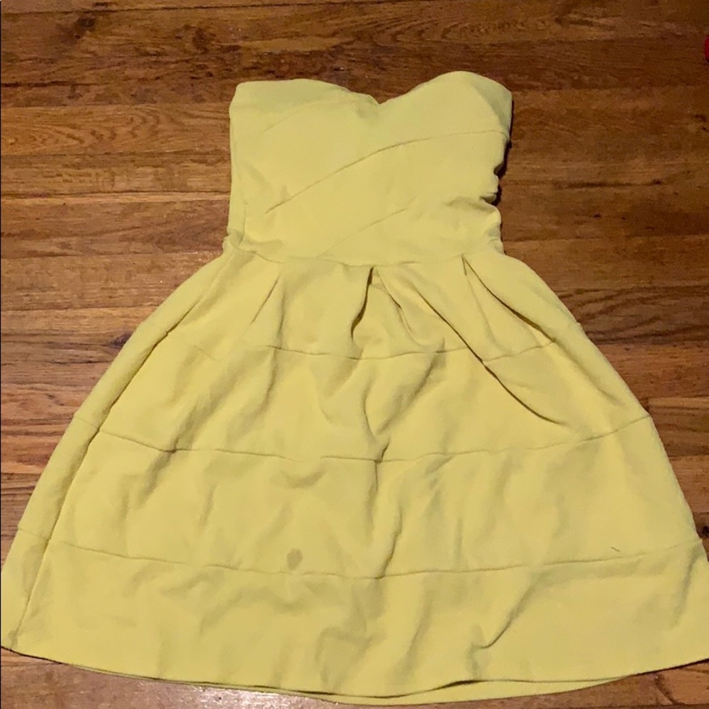 Charlotte Russe sweetheart yellow dress